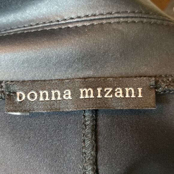 Revolve Donna Mizani Leatherette Moto Jacket Black Collared Long Sleeve Size XS - Picture 8 of 9